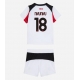 Maillot de foot AC Milan Christopher Nkunku #18 Extérieur vêtements enfant 2025-26 Manches Courtes (+ pantalon court)